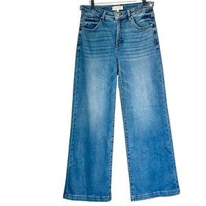 Risen Jeans Tummy Control Adjustable Waist
Wide Leg Jeans - Size: 11/30